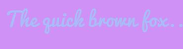 Image with Font Color A8BCF7 and Background Color D091F6